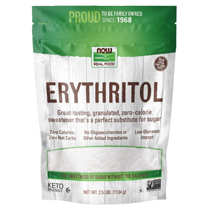 NOW Foods Erythritol - 2.5 lbs