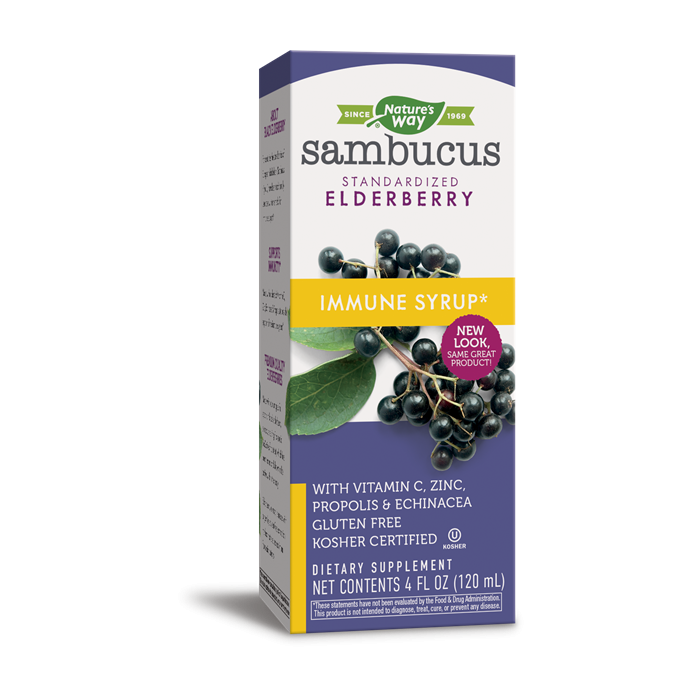 Nature's Way Sambucus Elderberry Immune Syrup, 4 fl. oz.