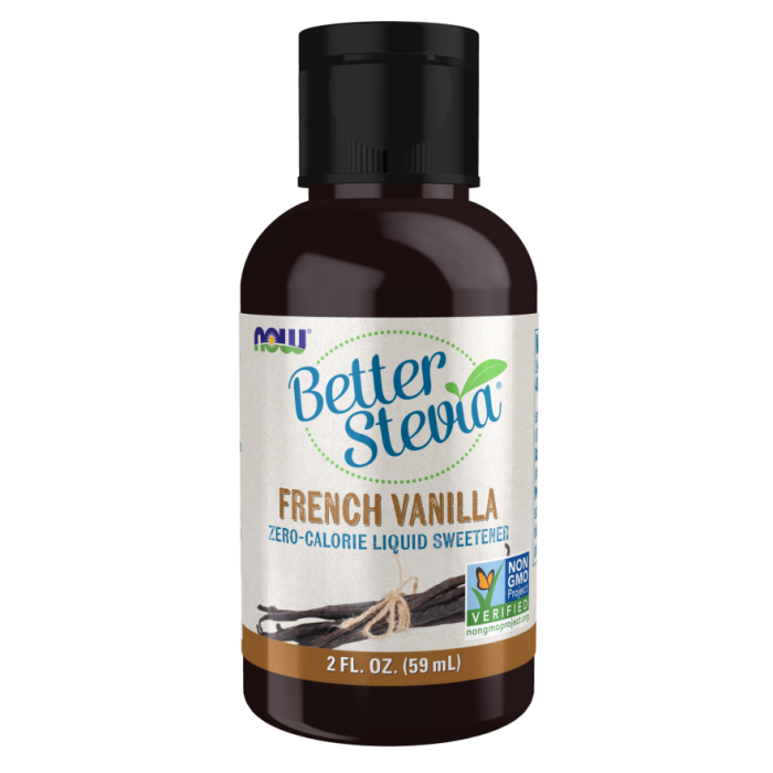 NOW Foods BetterStevia® Liquid, French Vanilla - 2 fl. oz.