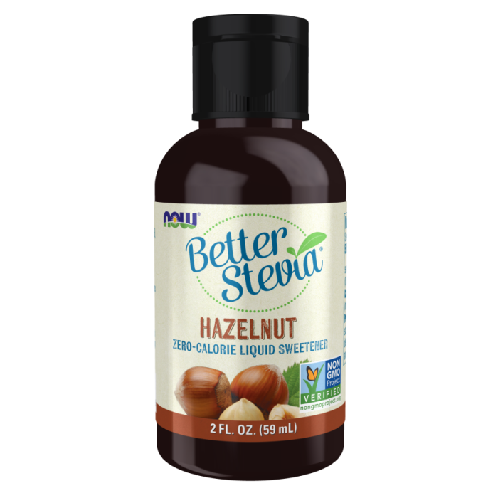 NOW Foods BetterStevia® Liquid, Hazelnut - 2 fl. oz.