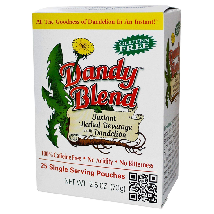 Dandy Blend Instant Herbal Beverage with Dandelion, 25 single-serve packets