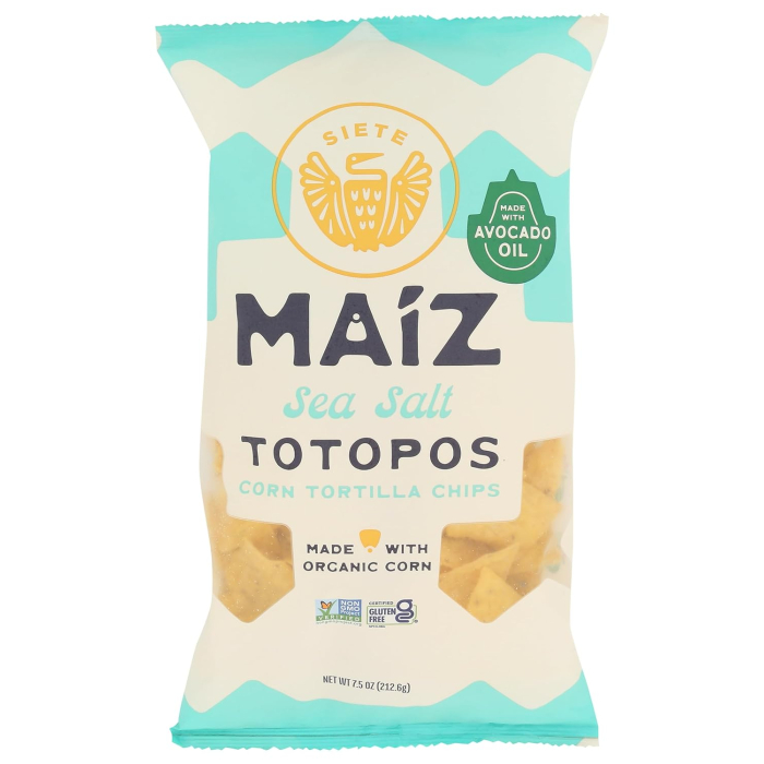 Siete Chips, Maíz Sea Salt Corn Tortilla Chips, 7.5 oz.