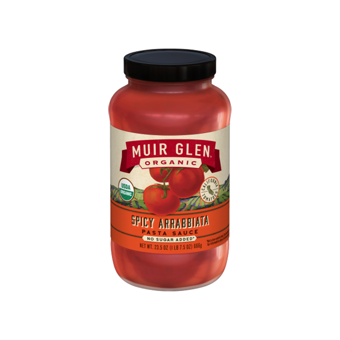 Muir Glen Organic No Sugar Added Spicy Arrabbiata Pasta Sauce - Front view