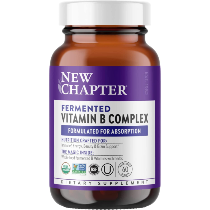 New Chapter Fermented Vitamin B Complex - Front view