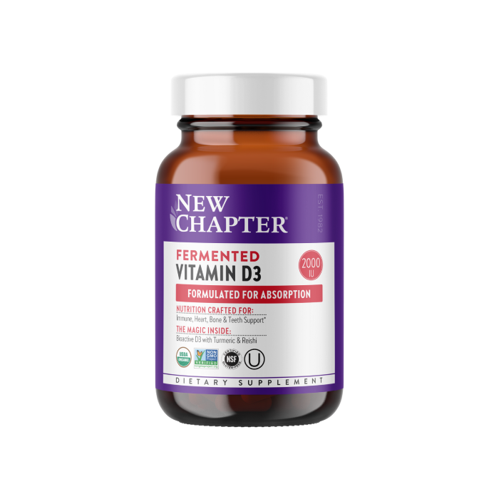 New Chapter Fermented Vitamin D3 - Front view