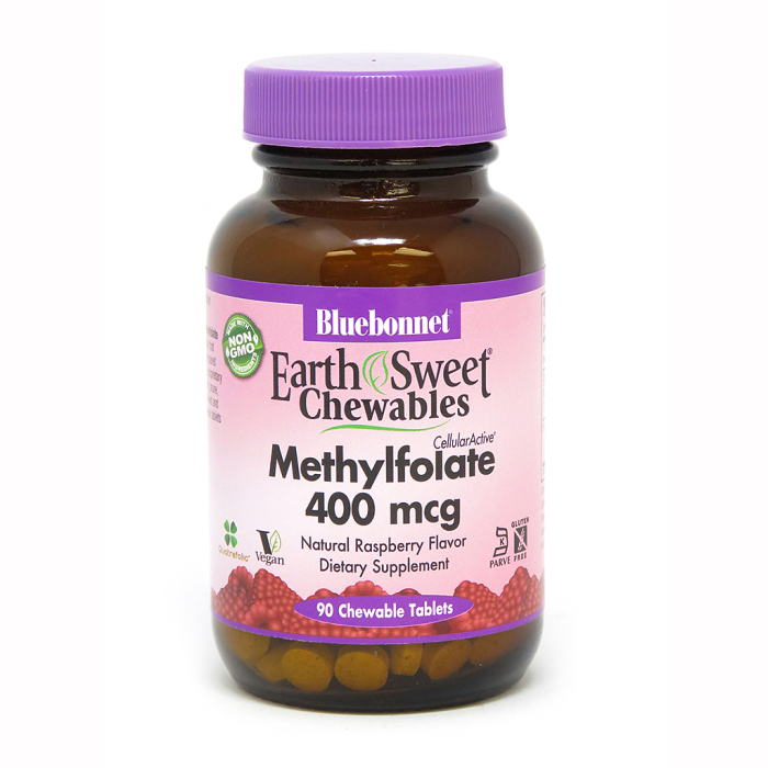 Bluebonnet Methylfolate 400 mcg Front