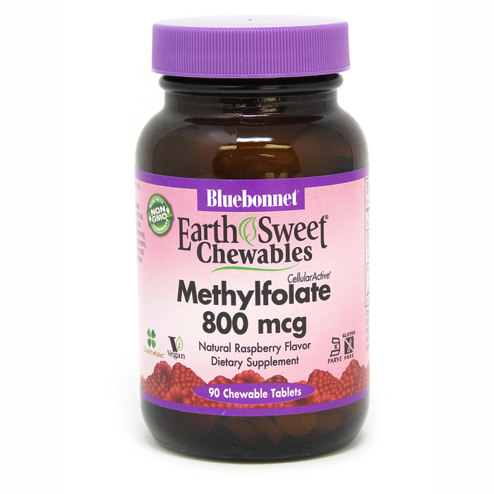 Bluebonnet Methylfolate 800 mcg Front