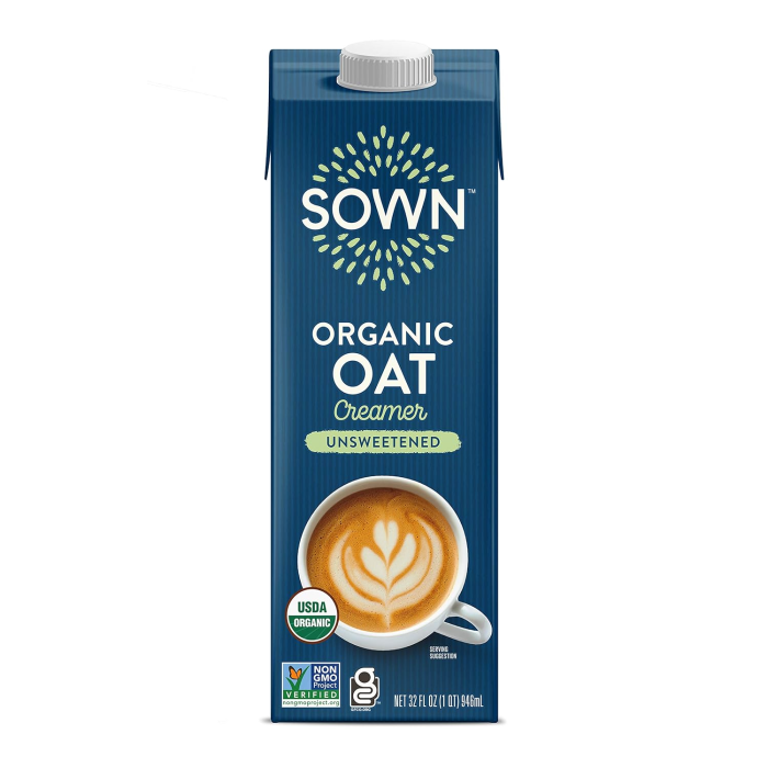 Sown Organic Unsweetened Oat Creamer - Front view