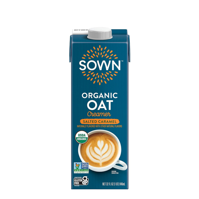 Sown Organic Salted Caramel Oat Creamer - Front view