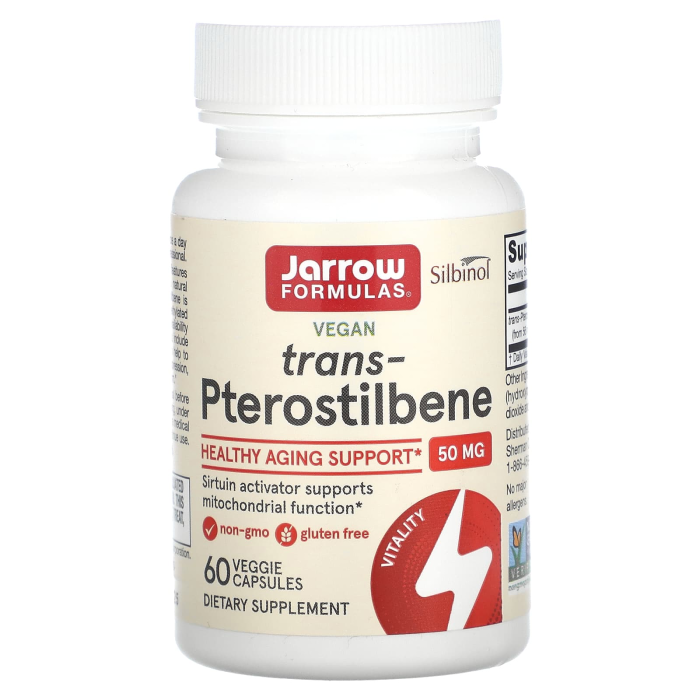 Jarrow Formulas Trans-Pterostilbene 50 mg - Front view