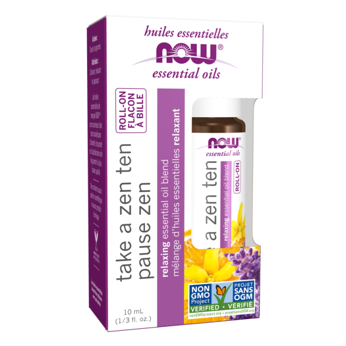 NOW Foods Take A Zen Ten Essential Oil Blend Roll-On - 10 mL