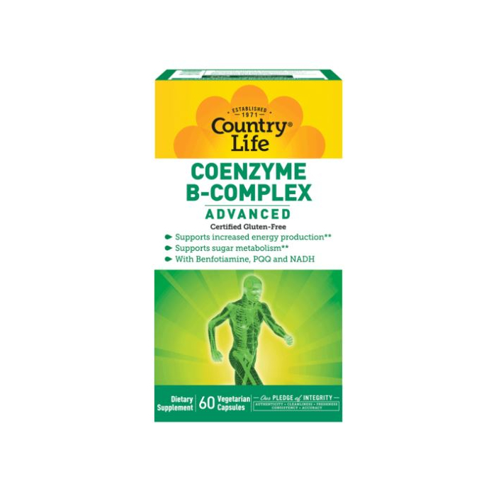 Country Life Coenzyme B-Complex Advanced, 60 Vegetarian Capsules