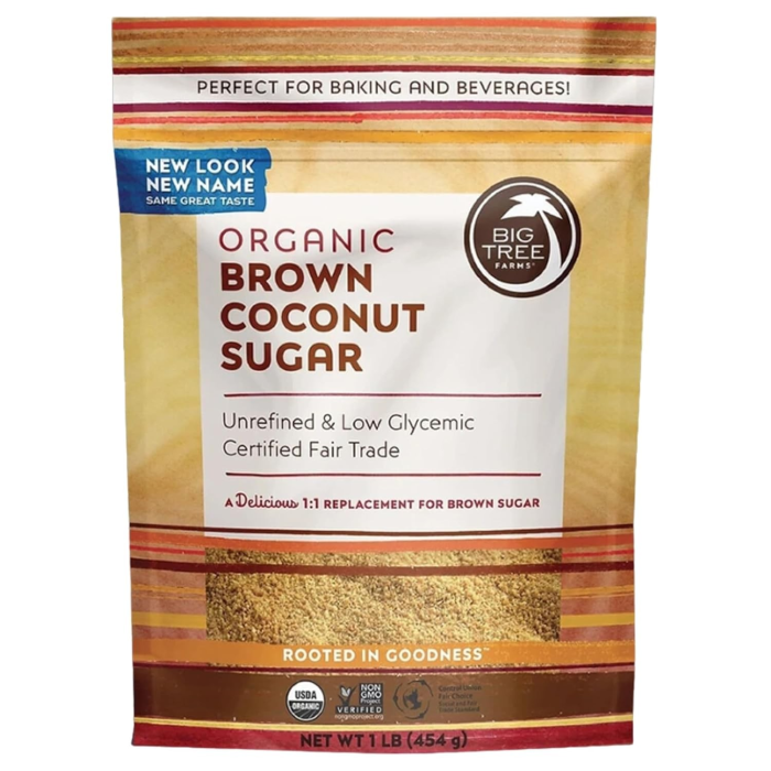 Big Tree Farms Organic Brown Coconut Sugar - Front view