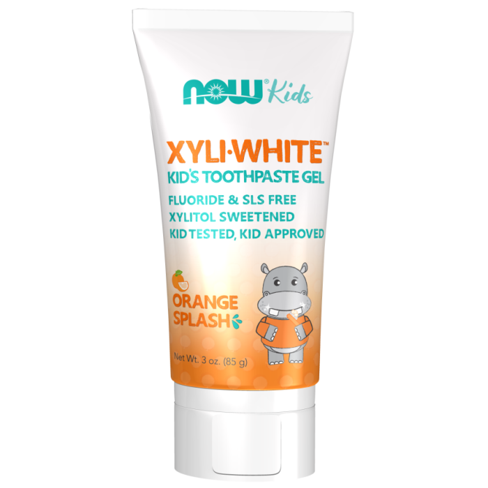 NOW Foods XyliWhite™ Orange Splash Toothpaste Gel for Kids - 3 oz.