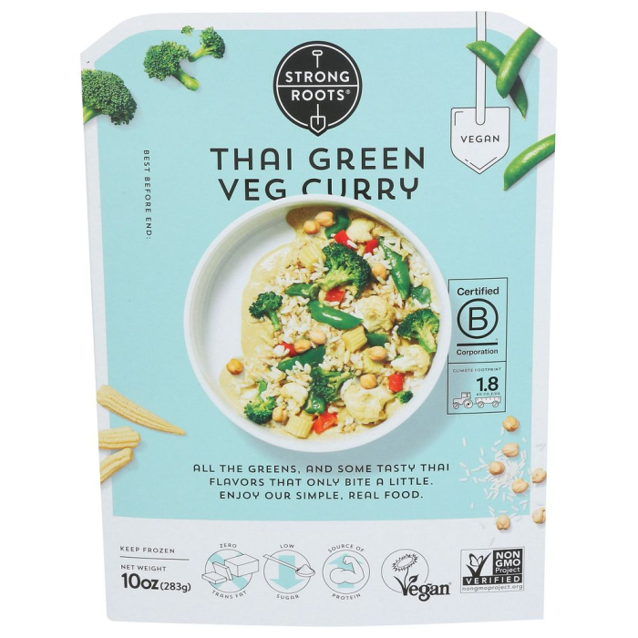 Strong Roots Thai Green Curry Frozen Entrée, 10 oz.