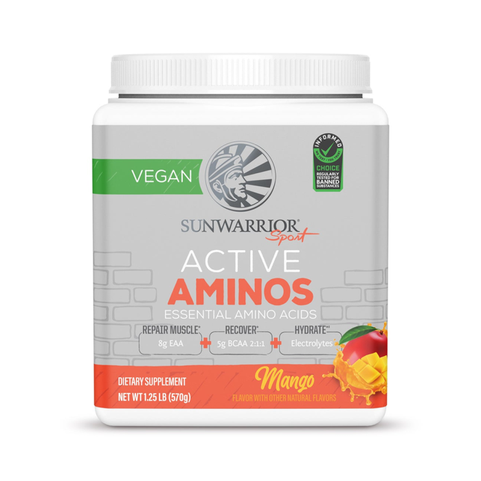 Sunwarrior Active Essential Amino Acids Mango Flavor - Front view