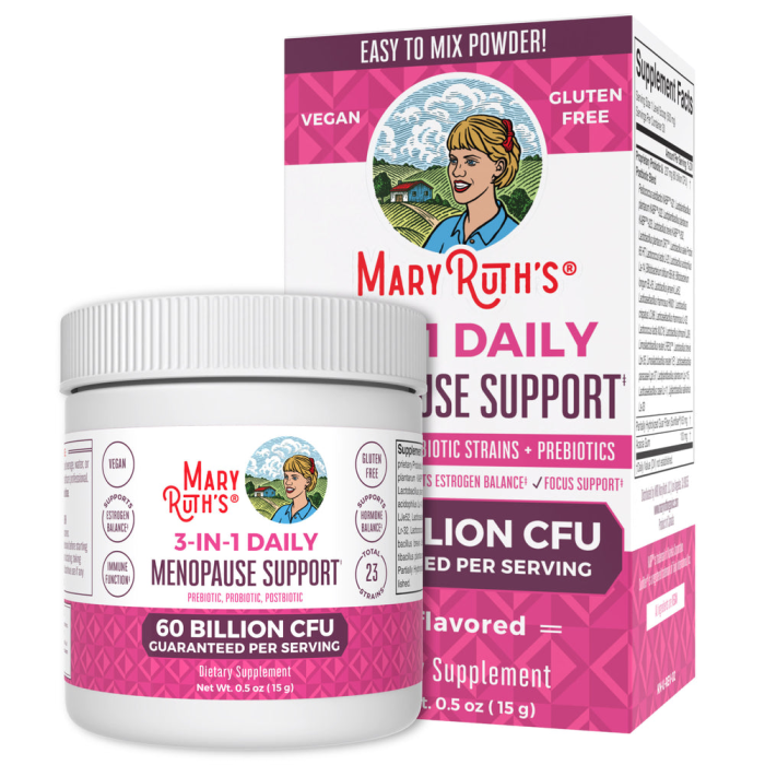 Mary Ruth's 3-in-1 Menopause Support Powder - Front view