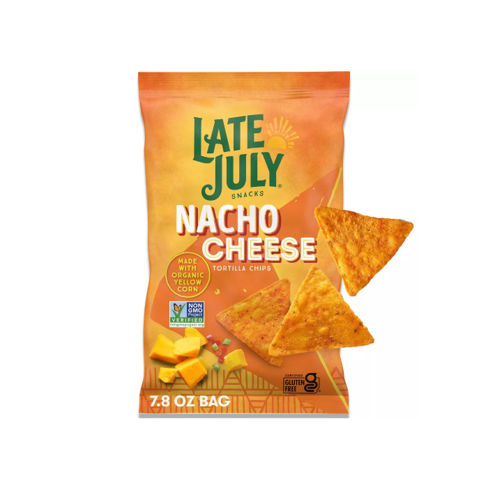 Late July Snacks Nacho Cheese Tortilla Chips - Front view