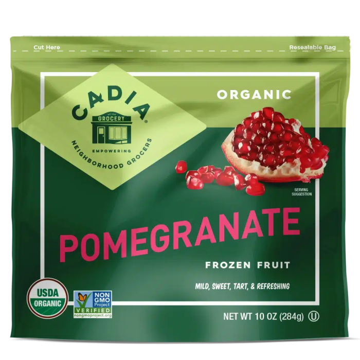 Cadia Frozen Pomegranate Kernels - Front view