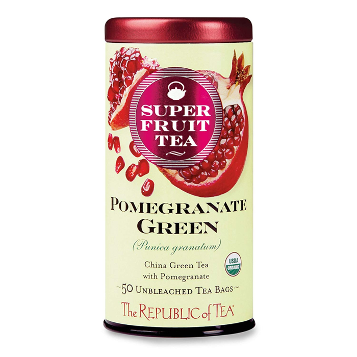 The Republic of Tea Pomegranate Green SuperFruit Tea - Front view