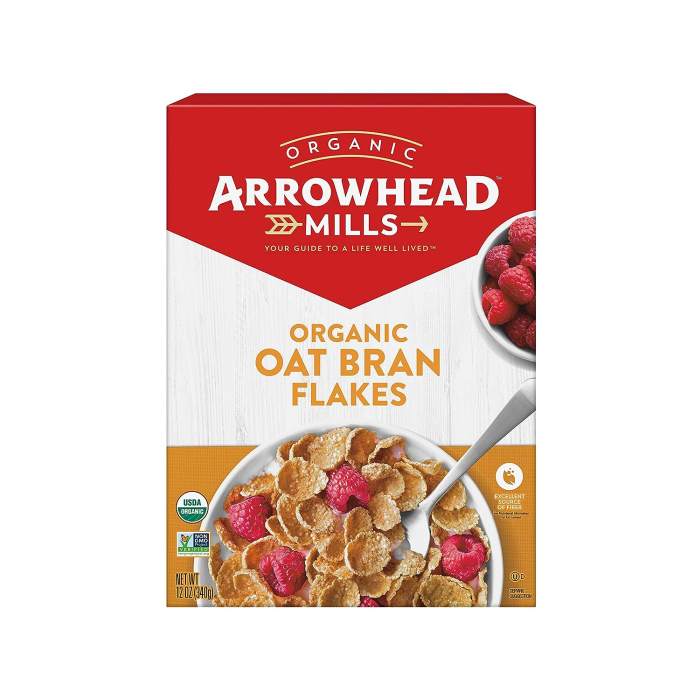 Arrowhead Mills Organic Oat Bran Flakes, 12 oz.