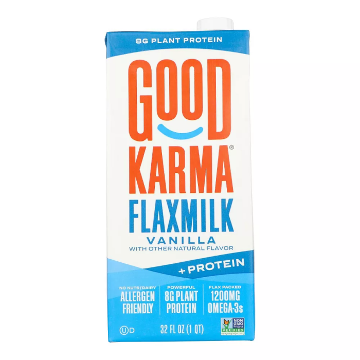 Good Karma Vanilla Protein Flax Milk - Front view