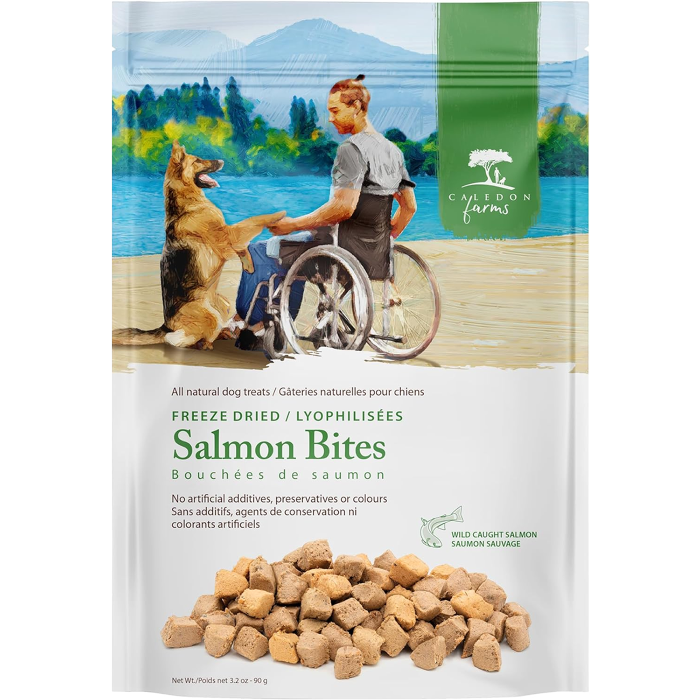 Caledon Farms Freeze Dried Salmon Bites Dog Treats - Front view