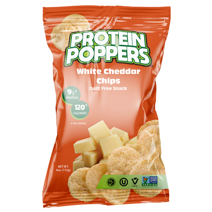 Protein Poppers White Cheddar - Front view