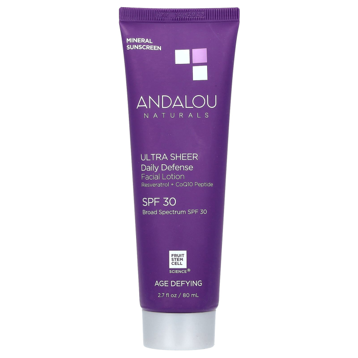 Andalou Naturals Ultra Sheer Daily Defense Facial Lotion SPF 30 - Front view