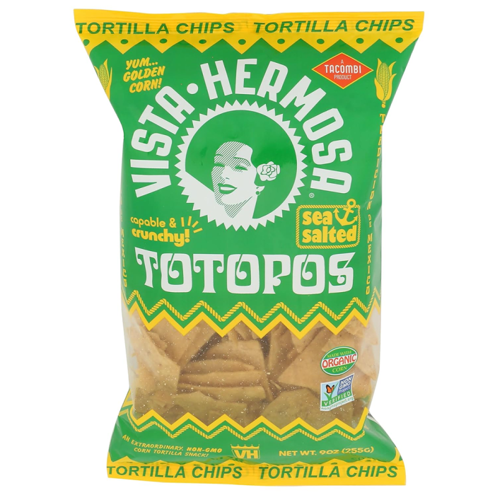 Vista Hermosa Corn Tortilla Chip - Front view