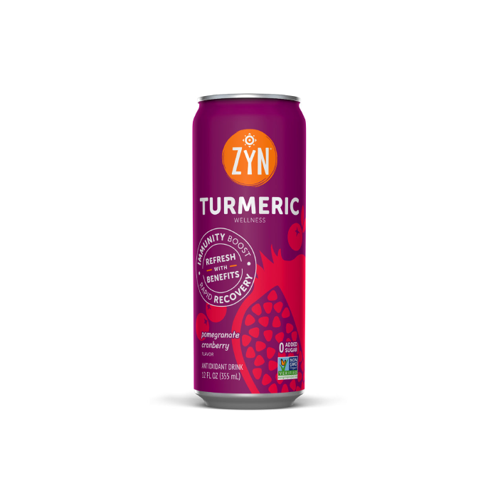 Zyn Pomegranate Cranberry Turmeric Wellness Drink - Front view