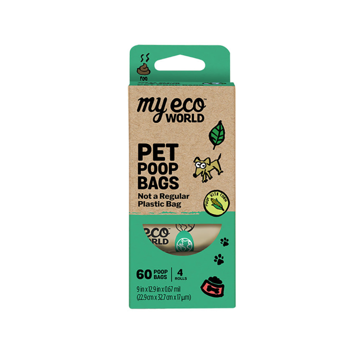 My Eco World Pet Poop Bags - Front view