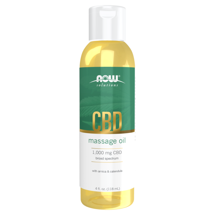 NOW Foods CBD Massage Oil - 4 fl. oz.