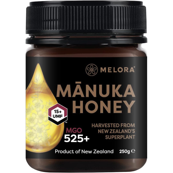 Melora UMF™ 15+ Manuka Honey Jar - Front view