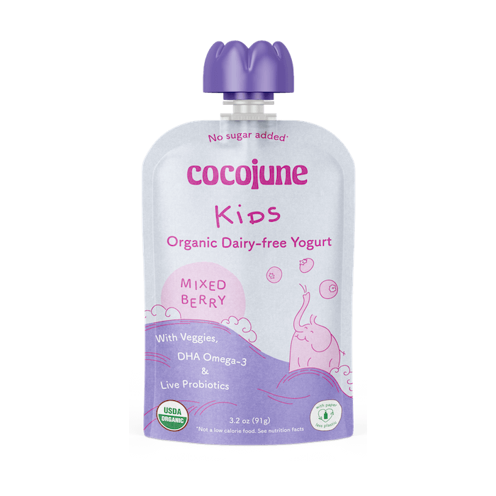 Cocojune Kids Organic Dairy-Free Mixed Berry Yogurt - Front view