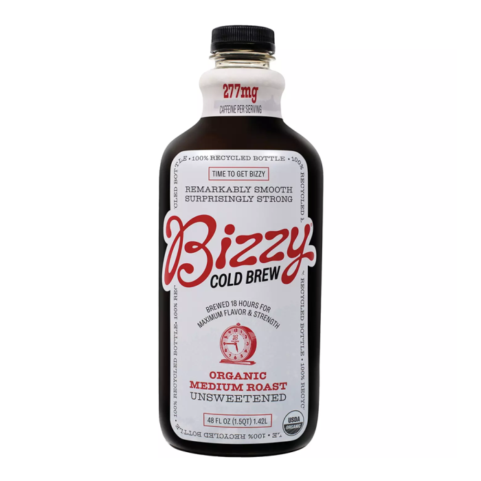 Bizzy Organic Medium Roast Unsweetened Cold Brew Coffee - Front view