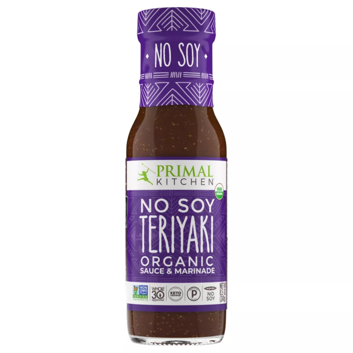 Primal Kitchen No Soy Teriyaki Organic Sauce & Marinade - Front view