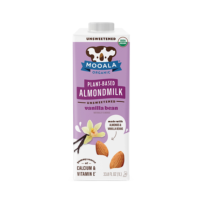 Mooala Unsweetened Vanilla Bean Almondmilk - Front view