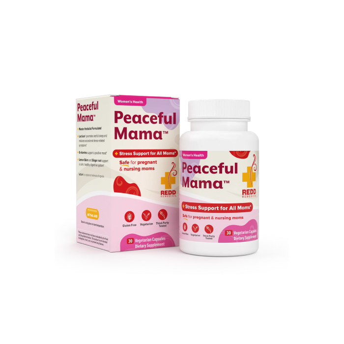 Redd Remedies Peaceful Mama 30 Vegetarian Capsules - Front view