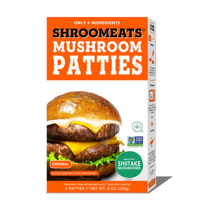 Shroomeats Mushroom Patties - Front view