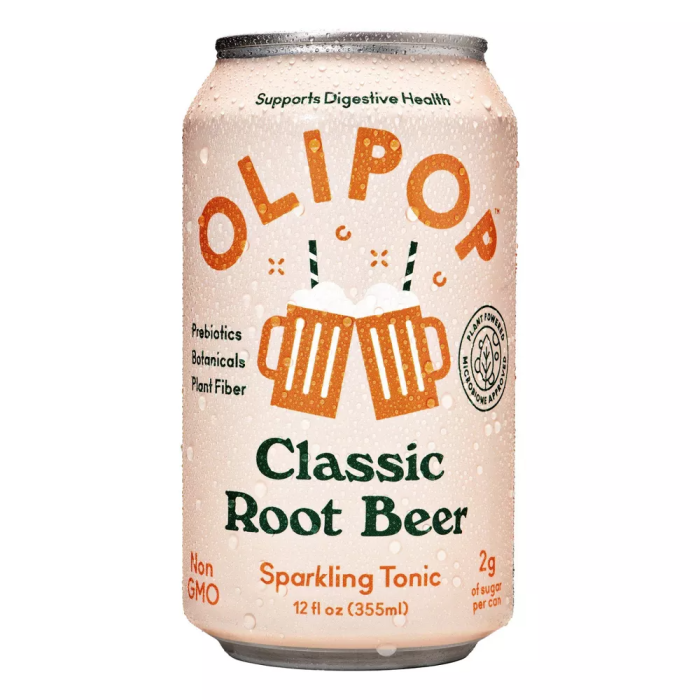 Olipop Classic Root Beer Sparkling - Front view