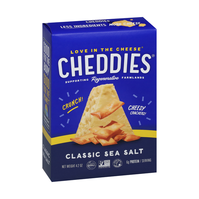 Cheddies Cheddar Cheese Classic Sea Salt Crackers - Front view