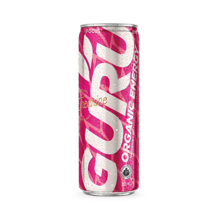 Guru Fruit Punch Organic Energy Drinks - Front view