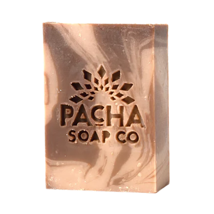 Pacha Soap Co. Caramel & Sea Salt Bar Soap - Front view