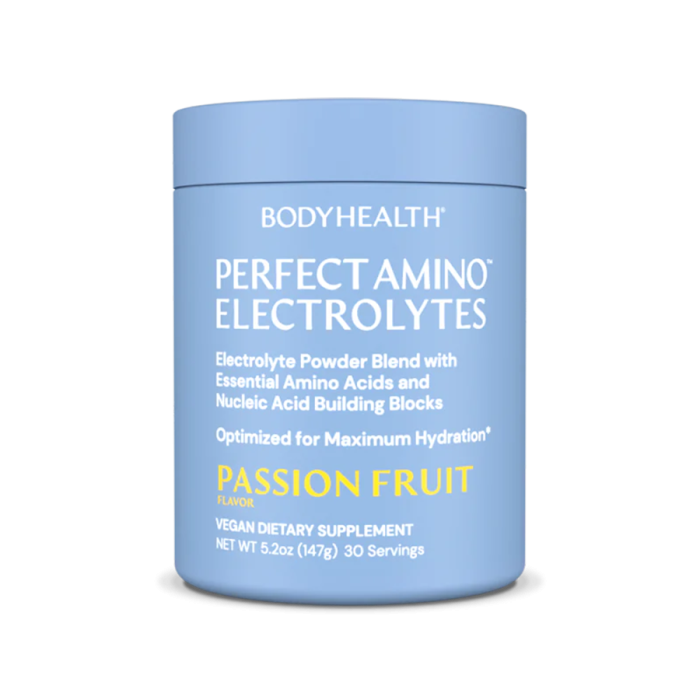 BodyHealth Perfect Amino Electrolytes Passion Fruit Flavor - Front view