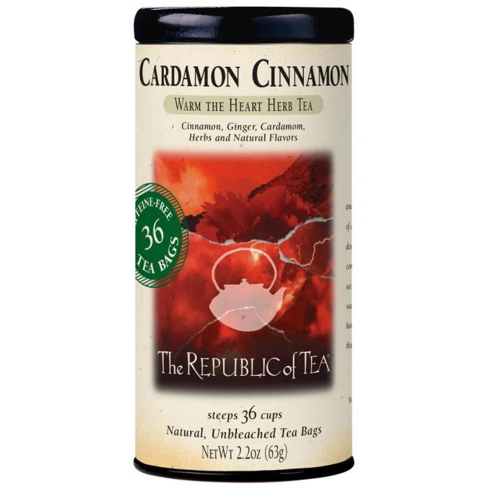 The Republic of Tea Cardamon Cinnamon Herbal Tea - Front view