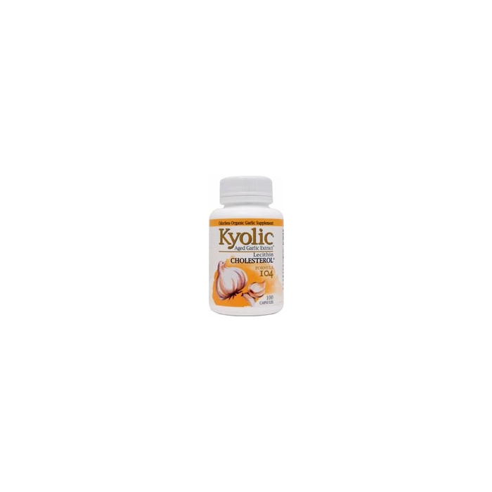 Kyolic Garlic Aged Formula 104 With Lecithin, 100 Capsules