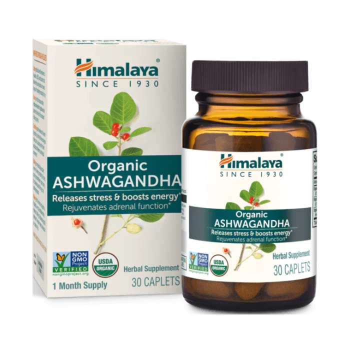 Himalaya Organic Ashwagandha, 30 Caplets