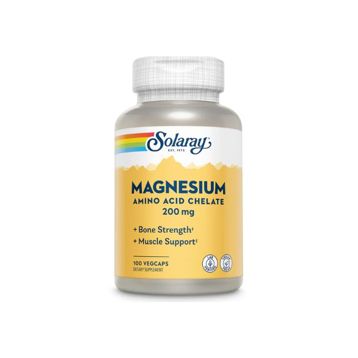 Solaray Magnesium 200 mg., 100 Capsules