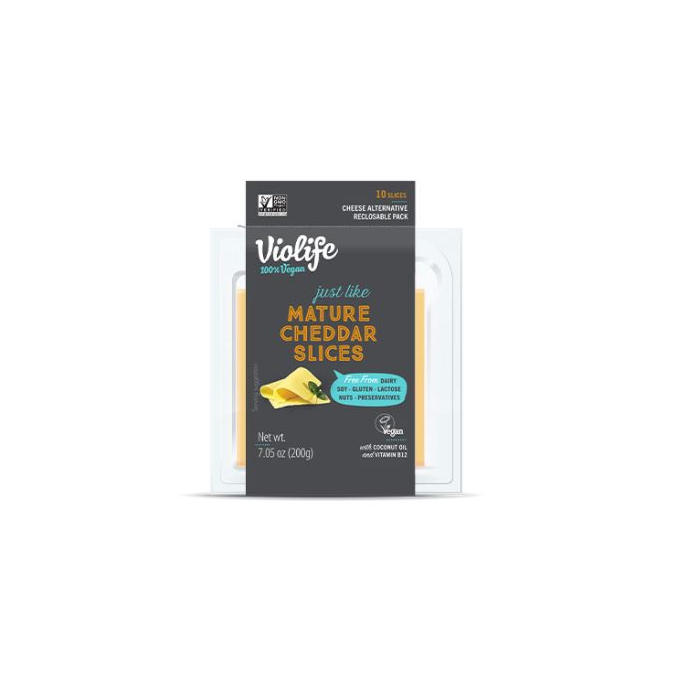 Violife Mature Cheddar Slices - Main